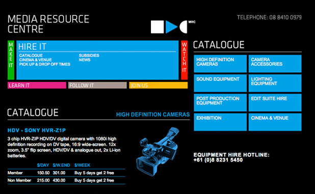A screenshot of the MRC website's home page.
